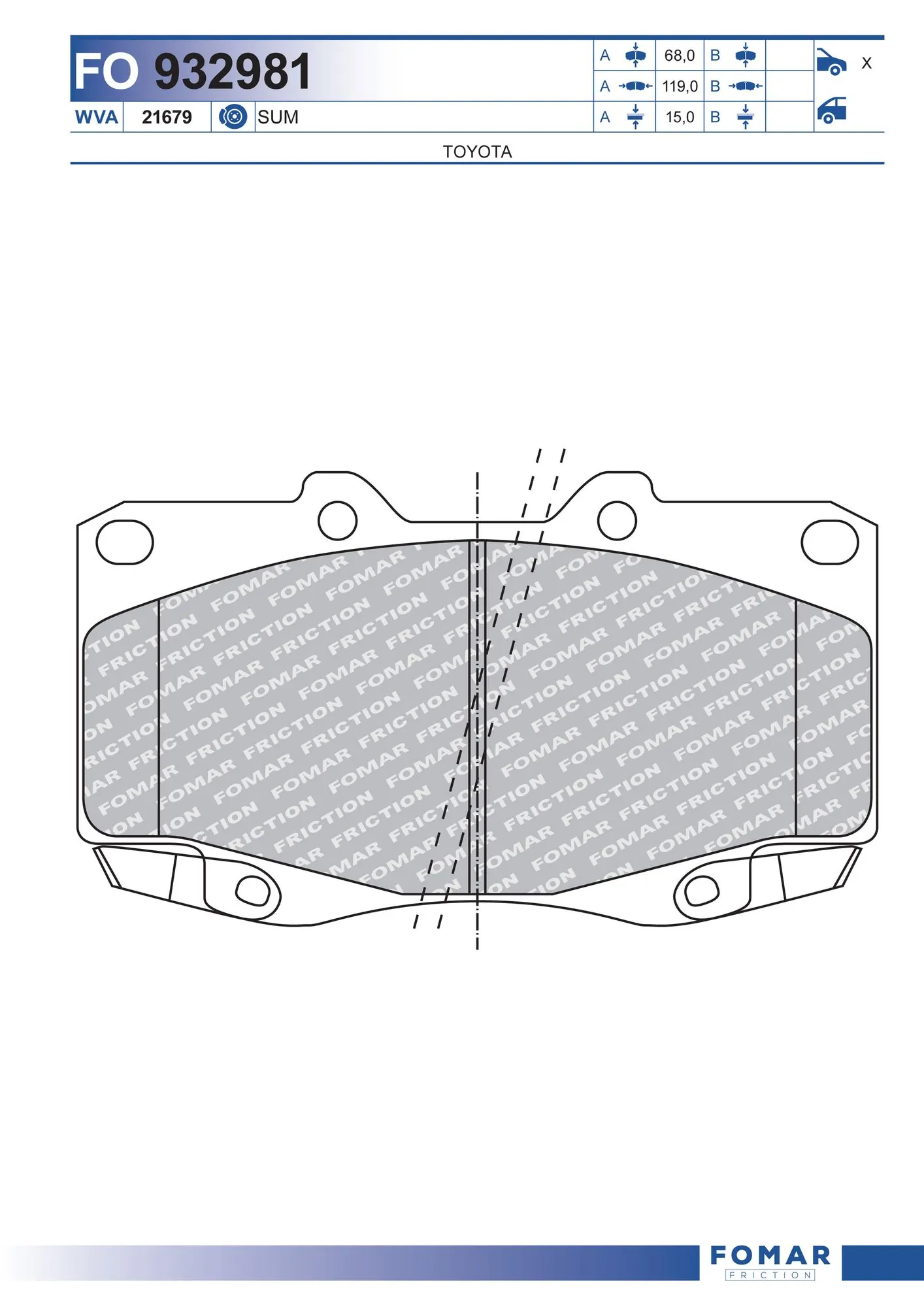 Brake Pad Set, disc brake